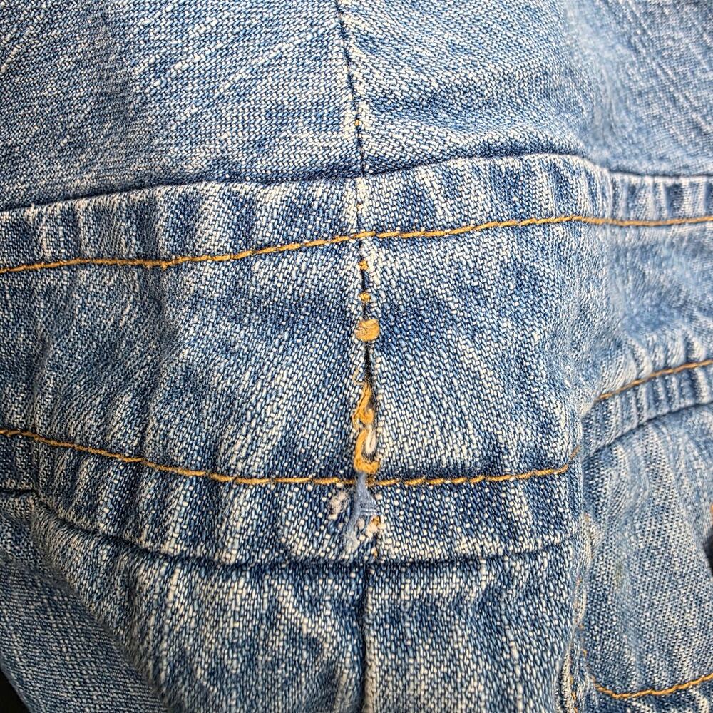 Y2K Denim Mini Skirt Womens Small Zip Front Cargo Pockets 90s Blue Jean - Picture 11 of 11